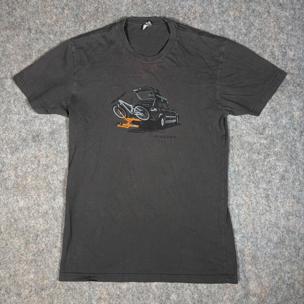 Kuat Graphic T-Shirt Mens S Charcoal Grey Mountain Bike MTB‎ Rack Cycling Rack